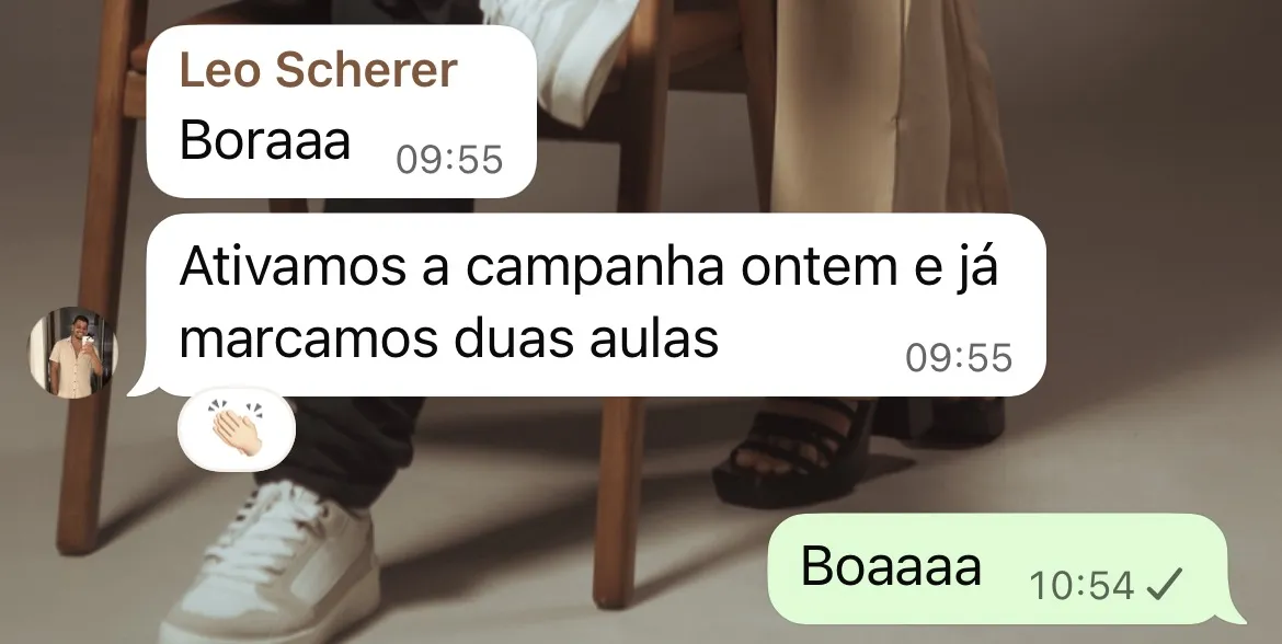Depoimento: duas aulas marcadas no primeiro dia